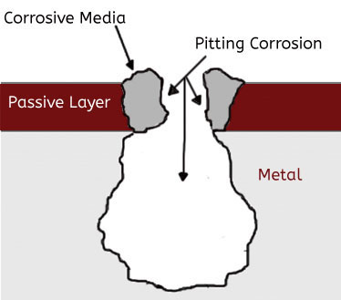 Pitting Corrosion Cross sec